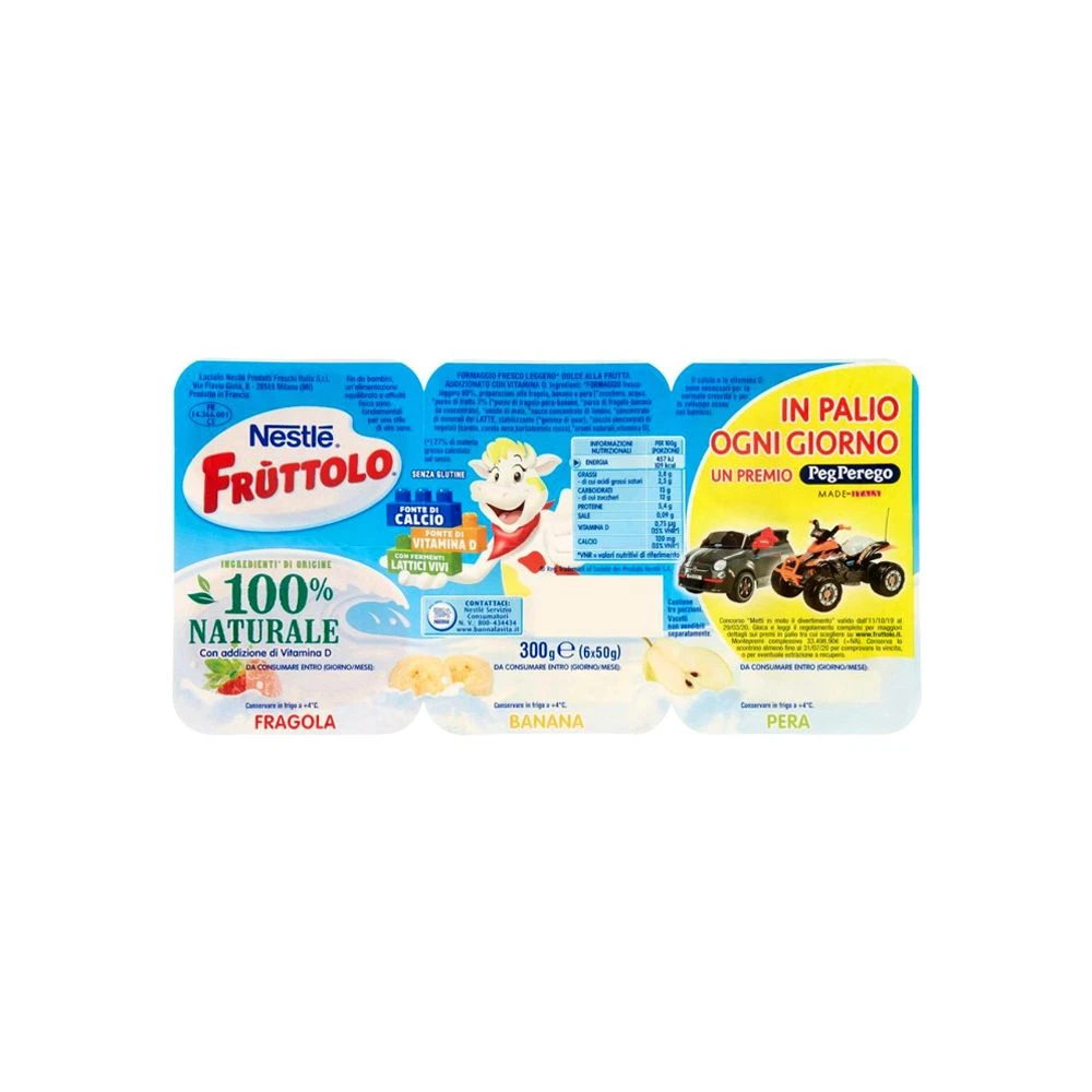 Nestlé® Nestlé Fruttolo Frutta Singola Gr.50x6 3 Nestlé® Nestlé Fruttolo Frutta Singola Gr.50x6