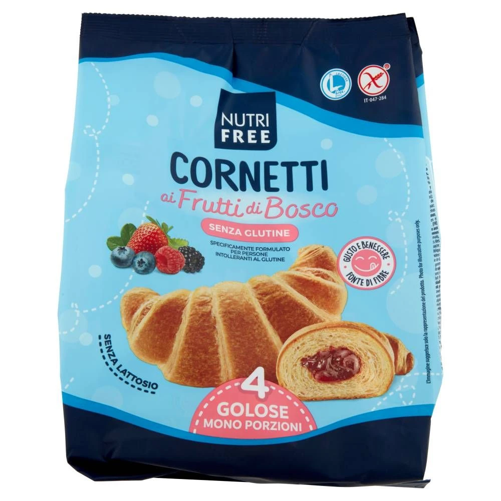 Nutrifree Cornetti Frutti Di Bosco Gr.240 3 Nutrifree Cornetti Frutti Di Bosco Gr.240