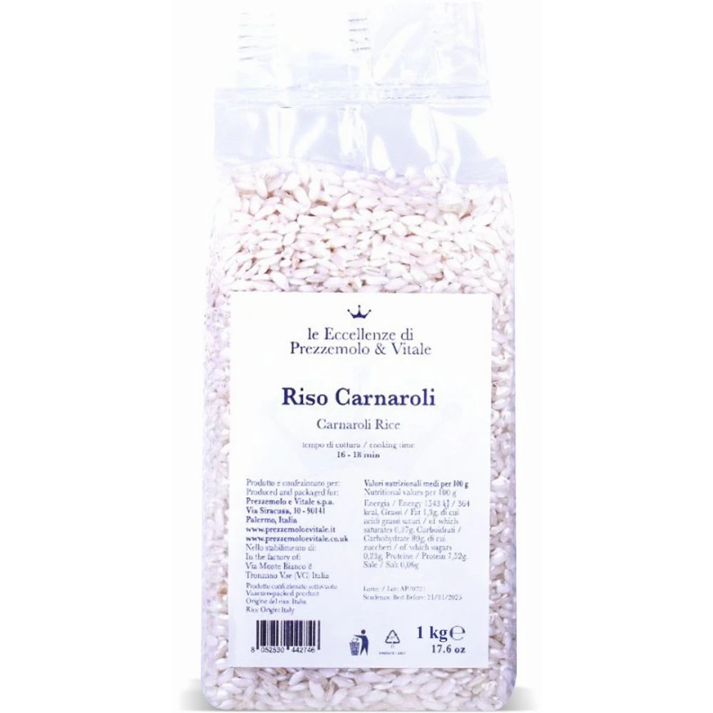 Le Eccellenze P&V Riso Carnaroli Kg.1 3 Le Eccellenze P&V Riso Carnaroli Kg.1